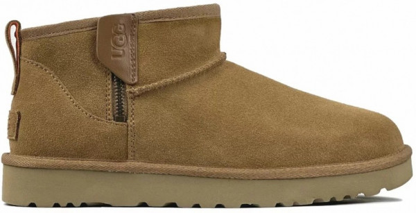 Ugg Men Classic Ultra Mini ZIP - Chestnut
