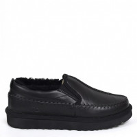 Ugg Stitch Slip - Leather Black