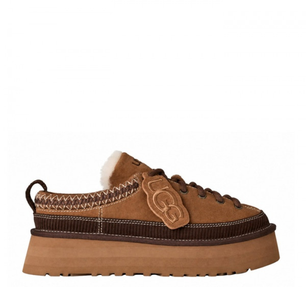 Heritage Lace-Up Slipper Chestnut