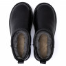 Ugg Mens Classic Ultra Mini Leather Black