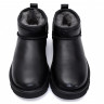 Ugg Mens Classic Ultra Mini Leather Black