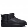 Ugg Mens Classic Ultra Mini Leather Black