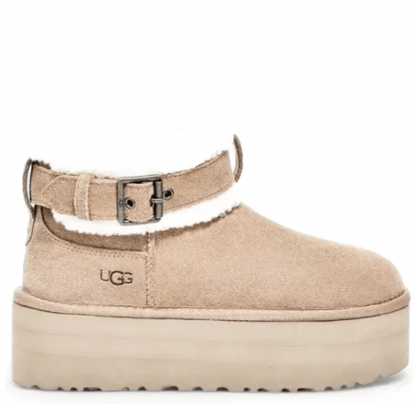 Ugg Ultra Mini Belted Roller Platform - Sand