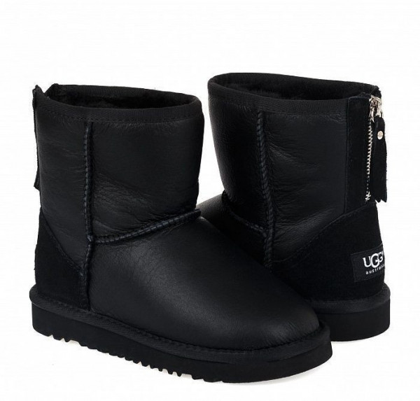 Ugg Kids Zip Metallic Black