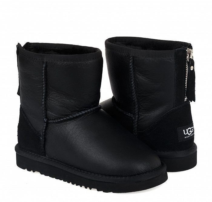 Ugg Kids Zip Metallic Black