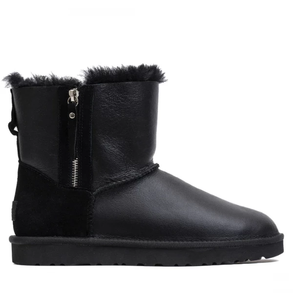 Ugg Men'S Mini Double Zip Metallic Black