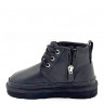 Ugg Kids Neumel Zip Leather Black