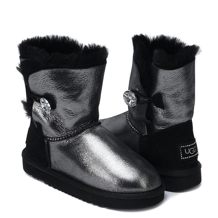 Ugg Kids Bailey Button I Do Black