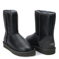 Ugg Classic Short Metallic Grey